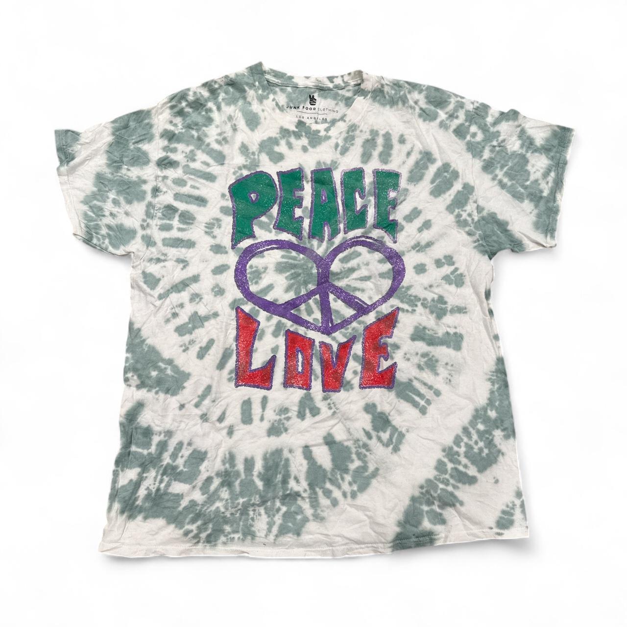 Tie-Dye Peace & Love Shirt - Large