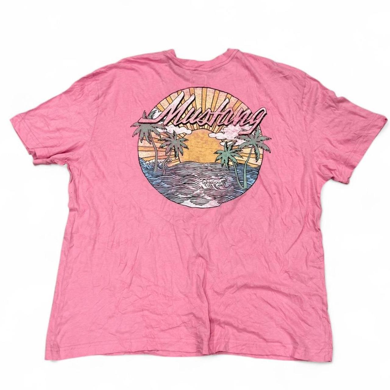 Mustang Jeans Men's pink T-shirts