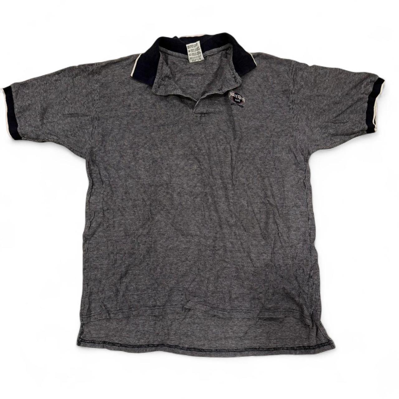 Hard Rock Cafe Men's grey blue Polo shirts