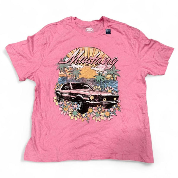 Mustang Jeans Men's pink T-shirts
